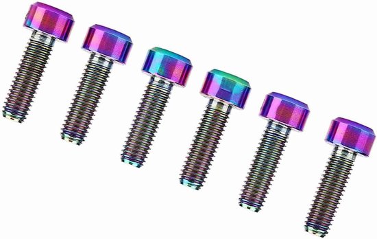 lyrlody Alloy Bicycle Stuurpenbouten 6 Stuks M5 X 16mm — afbeelding 5