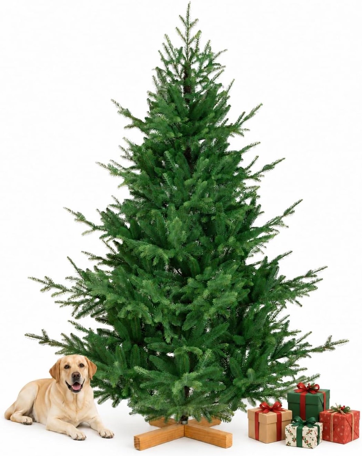 Yorbay 210cm Realistische PE Kunstkerstboom: 2120 Takpunten