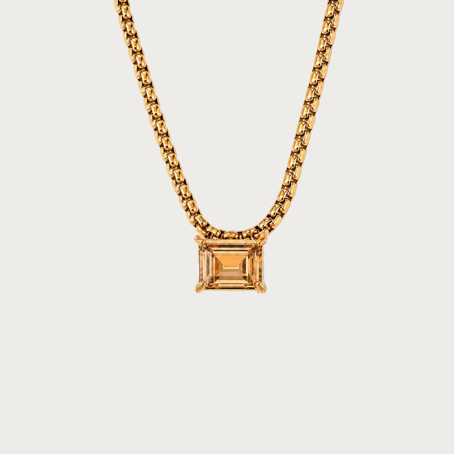 Elara - Geboortesteen Ketting – Stainless Steel - Jewellery by Mae
