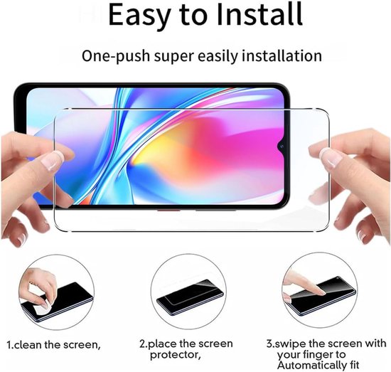 2 stuks gehard glas compatibel met Oukitel C2/Oukitel C3/Oukitel C5/C1 Plus/DOOGEE Note 56/56 Pro/56 Plus schermbeschermer schokbestendig anti-kras — afbeelding 4