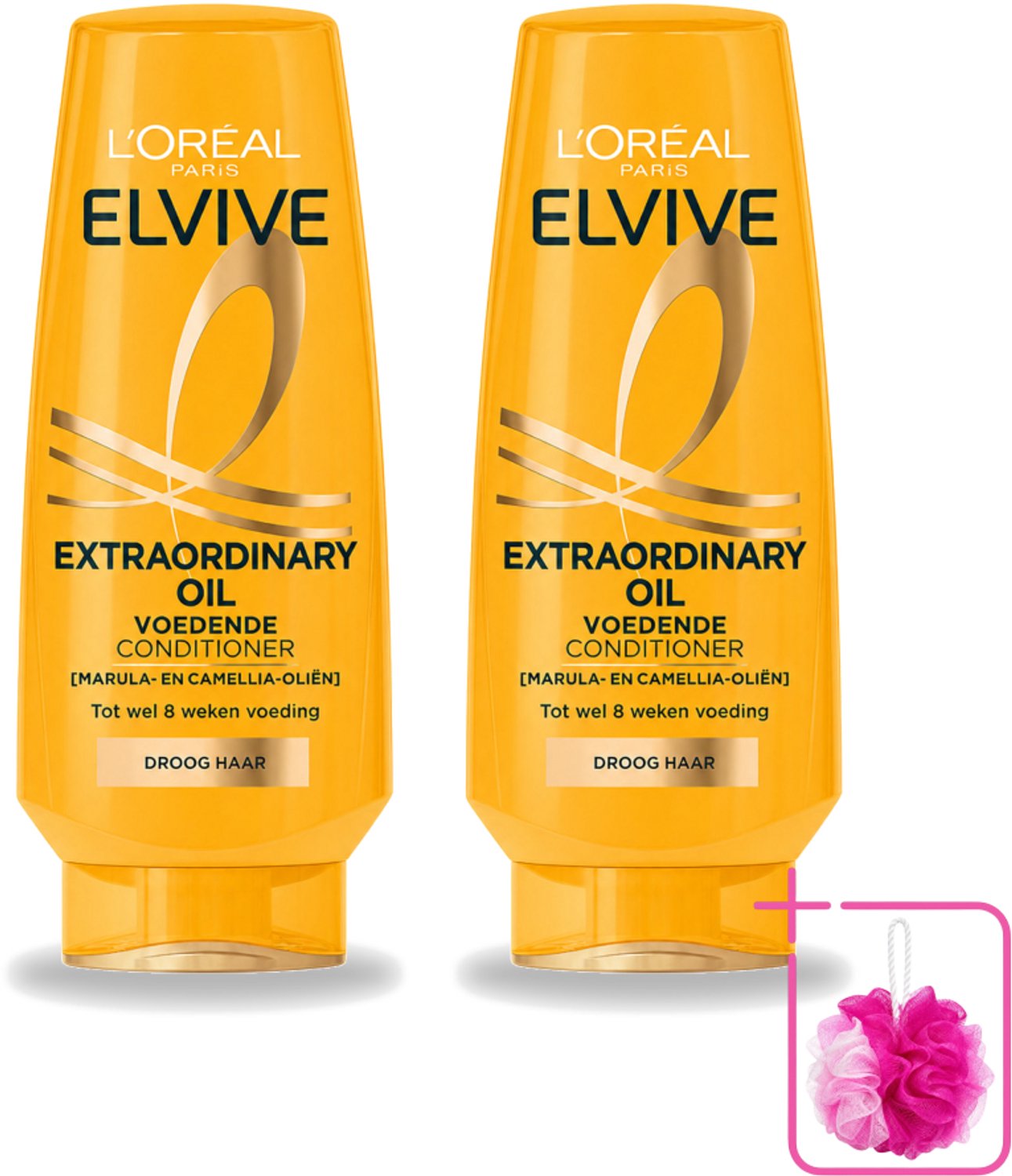 2 x L'Oréal Paris Elvive Extraordinary Oil - Conditioner - Droog Haar - 200ml - Bulkverpakking - Droog haar - Douchemop - Haar verzorging