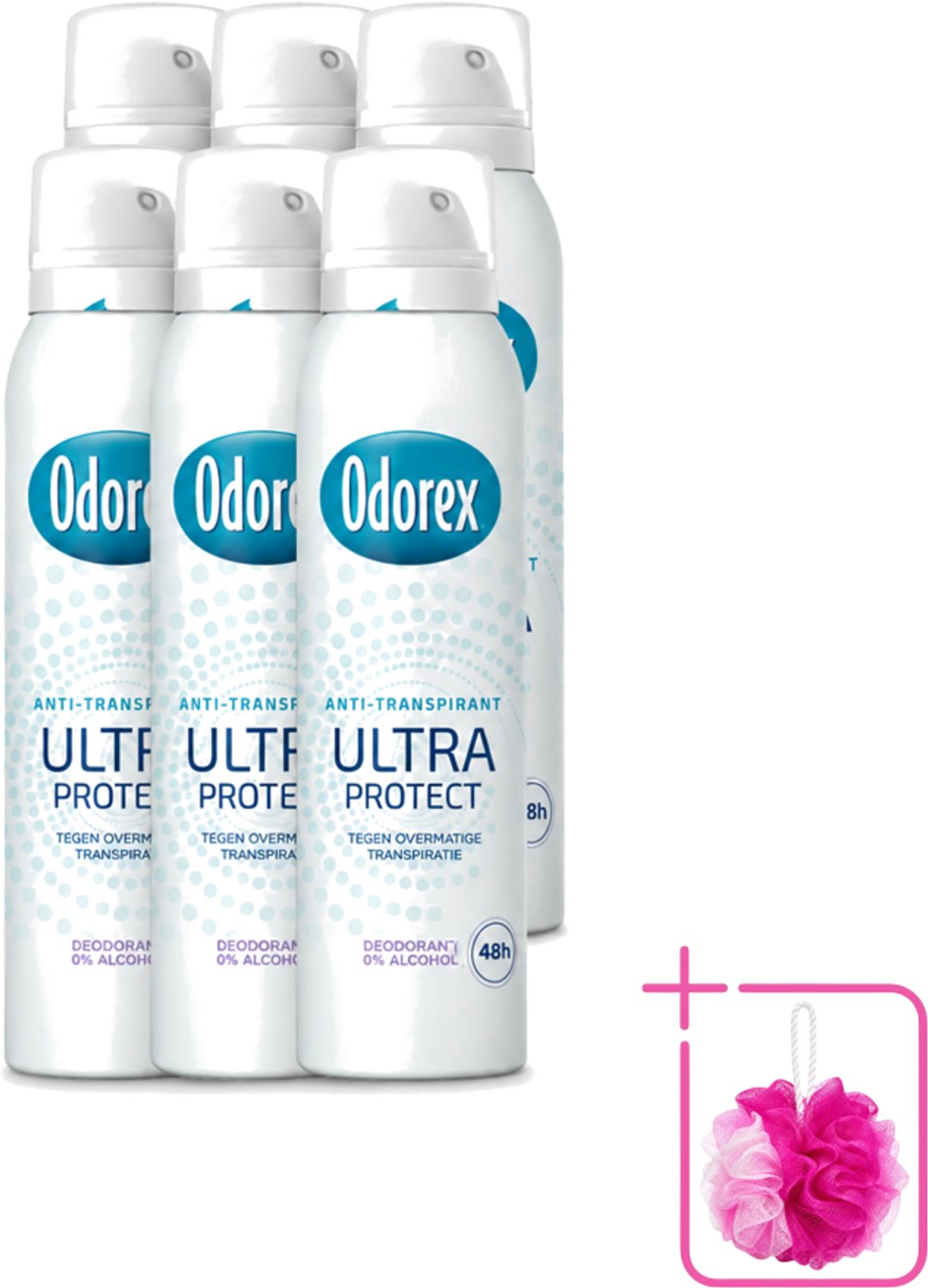 6 x Odorex - Deodorant Spray - Ultra Protect - Extra Krachtig - 150 ml - Bulkverpakking - Anti-zweet - Zweetvermindering