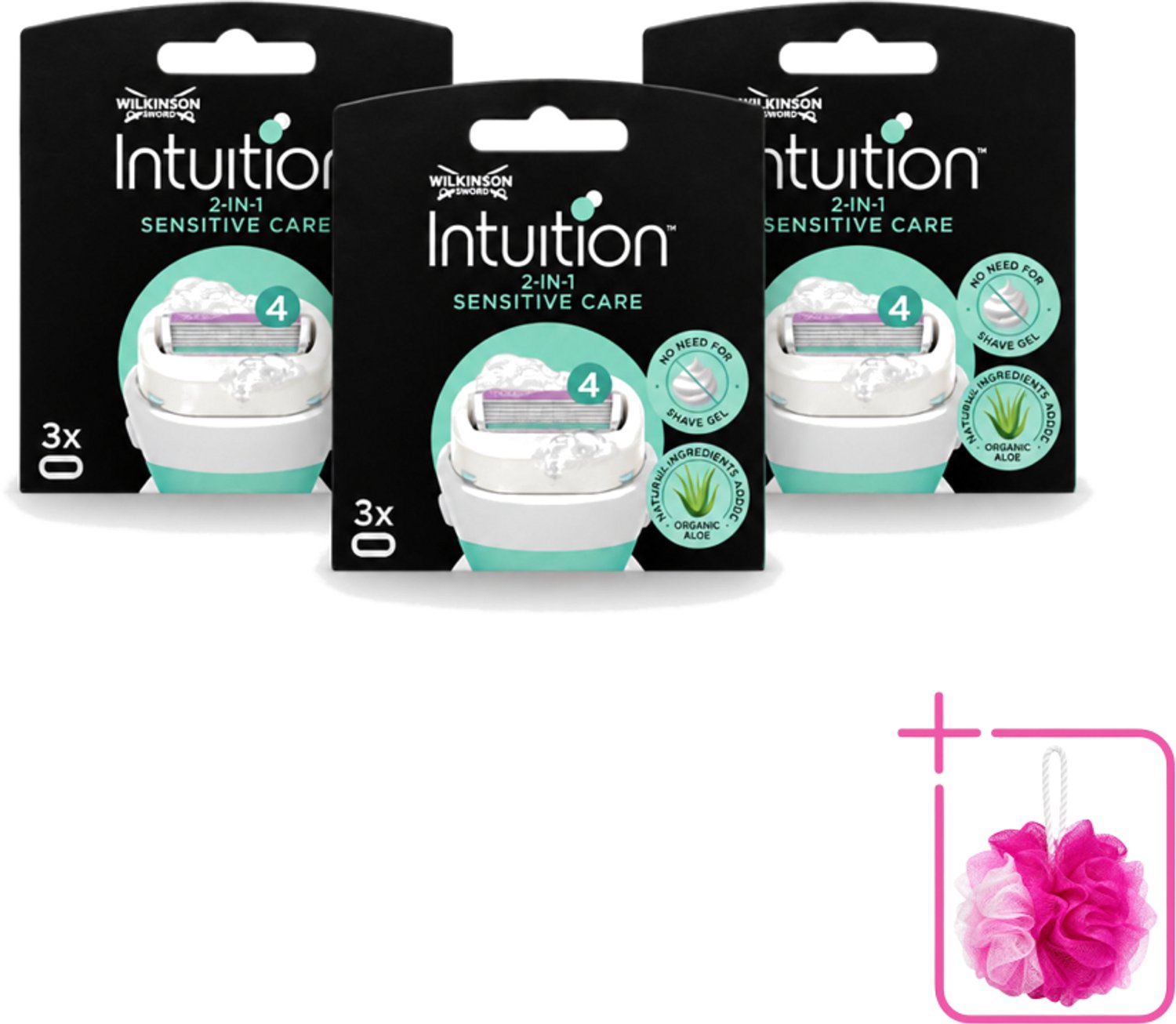 3 x Wilkinson – Scheermesjes – Intuition Dry Skin Sensitive Care – 3 Scheermesjes - Bulkverpakking - Gevoelige huid - Scheermesjes
