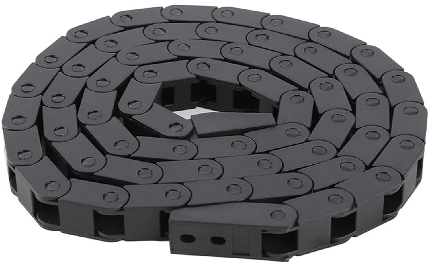 Zwart Nylon Energie Drag Chain Kabeldrager Brug Type 7x7mm Binnen 1 Meter Lengte voor 3D Printer CNC Machine Tool PA66 R15 Buigradius