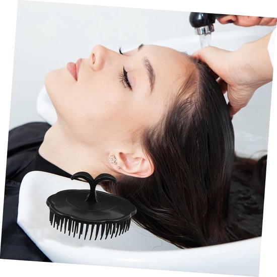4 Stuks Delige Zachte Plastic Hoofdhuidverzorgingsborstel met Ergonomisch Ontwerp Shampoo Scrubber Massager voor Reinigen Roosverwijdering Geschikt voor Nat Haartypes — afbeelding 3