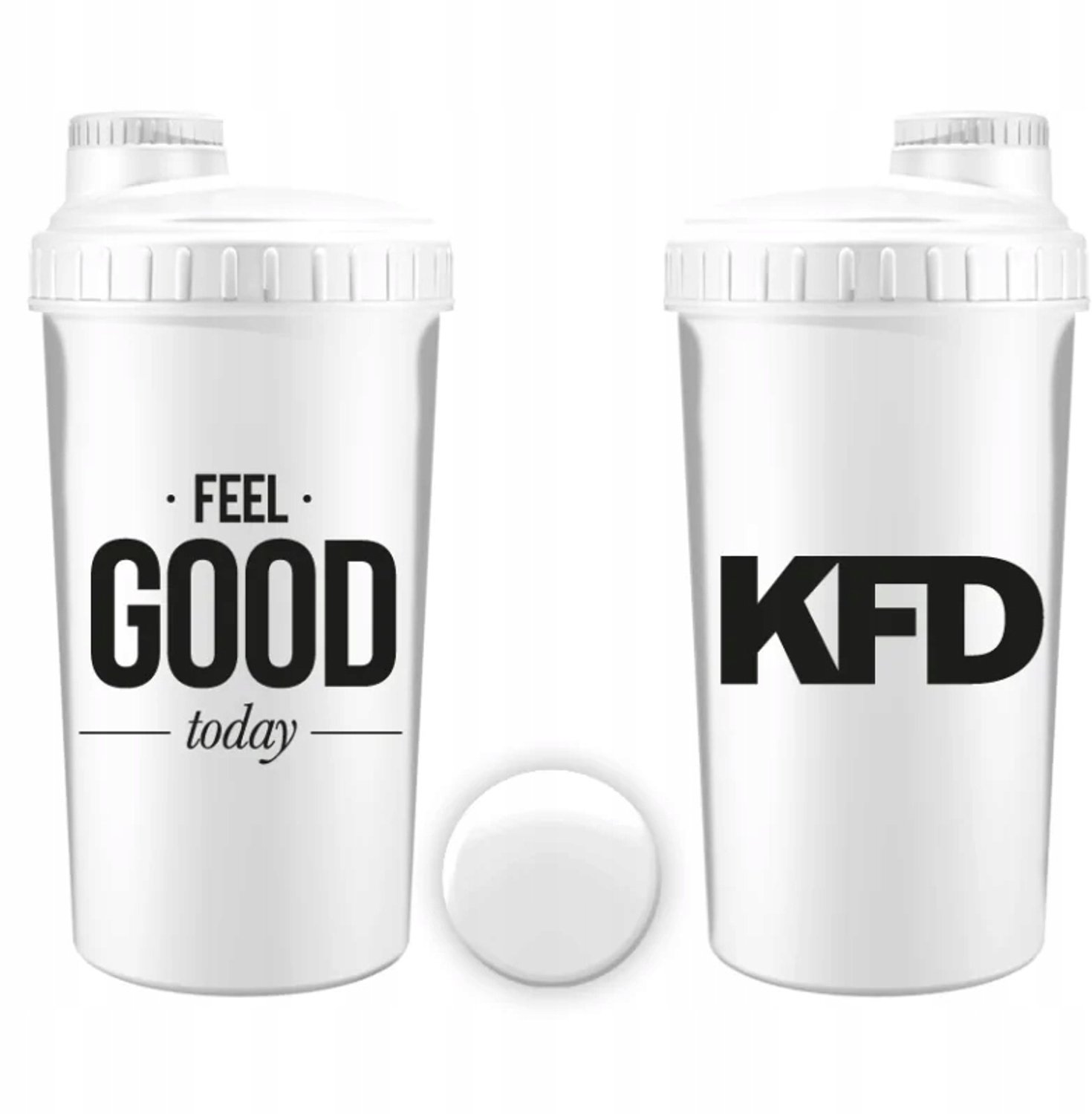 KFD Shaker Bidon 700 ml Feel Good Wit - Ideaal voor Training