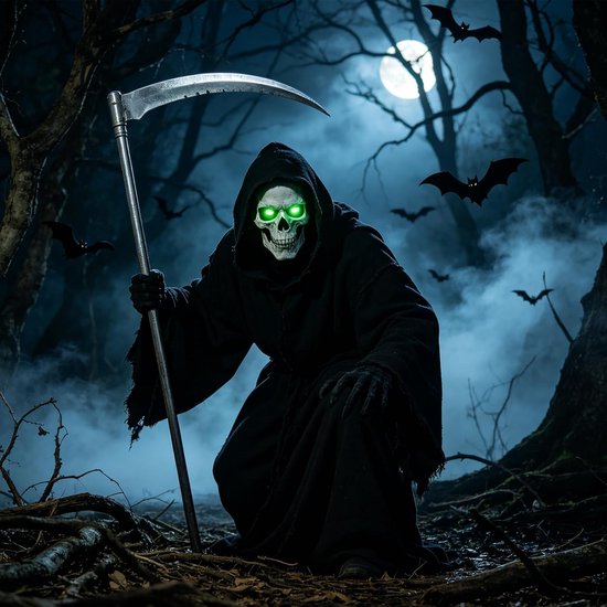 2 stuks Halloween oplichtende led-ogen, lichtgevende skeletogen met timer, led-skelet oog lichtketting, Halloween decoratief licht voor masker, doodskopen, pompoen, rekwisieten, cosplay (A) — afbeelding 4