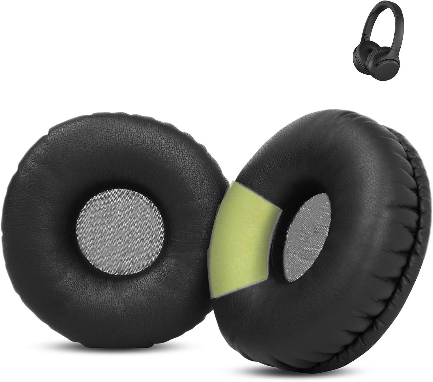 Vervangende Oorkussens voor Draadloze Bluetooth Hoofdtelefoons - Comfortabele Oorkussens van Kunstleer voor Optimale Geluidskwaliteit en Langdurig Gebruik