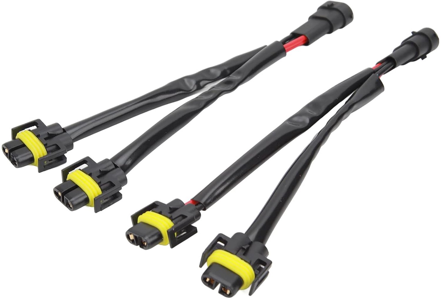 H11 H8 H9 Verlengkabelboom Zwaar Uitgevoerd voor Vrachtwagen Pickup LED-draad Kabelstekker Vervanging en Retrofit Gebruik, 2 Stuks Koplampsplitter Kabelboom Plug en Play