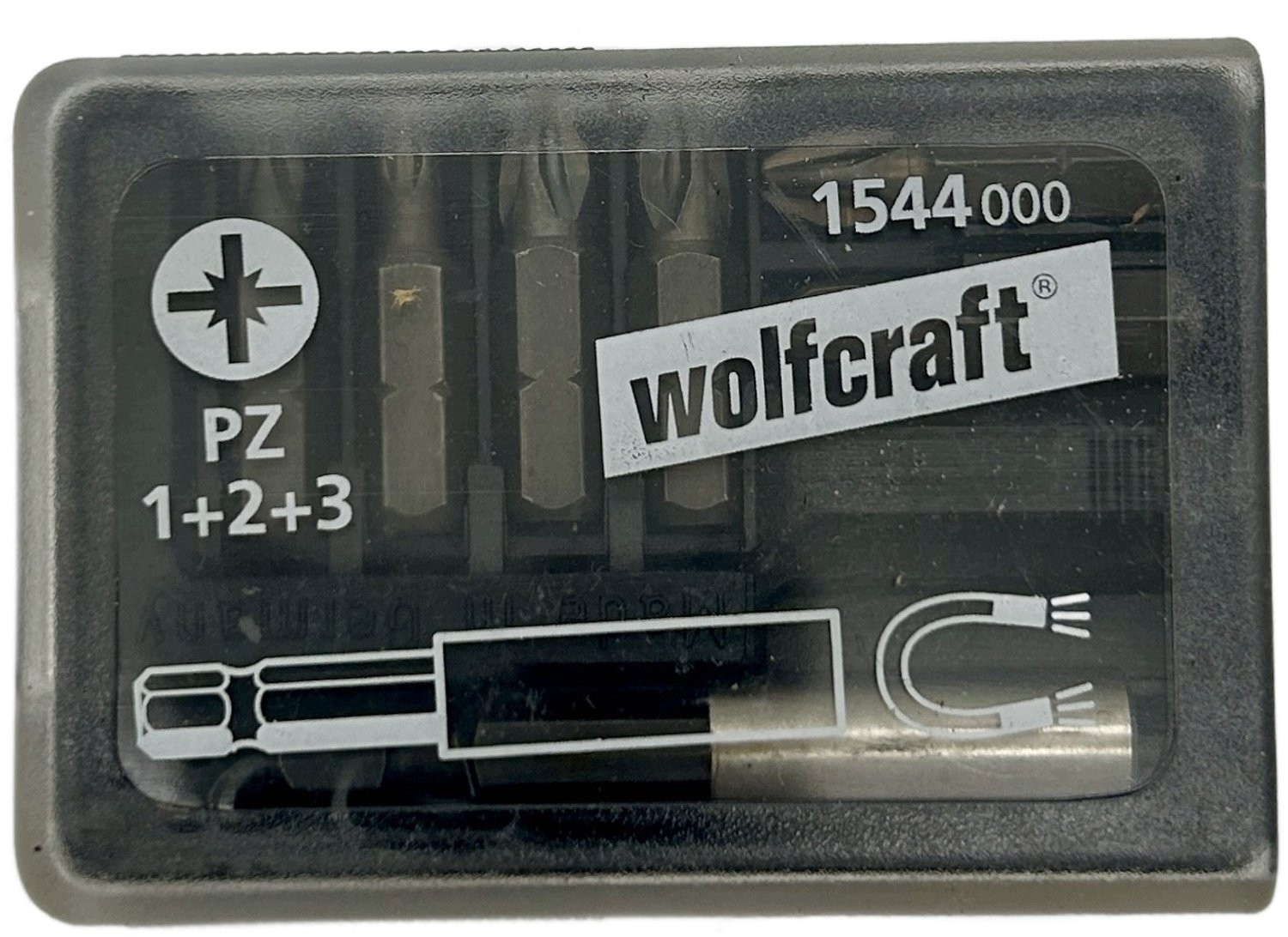 Wolfcraft PZ Bitset 1-2-3 met Magneet - 7 Delig