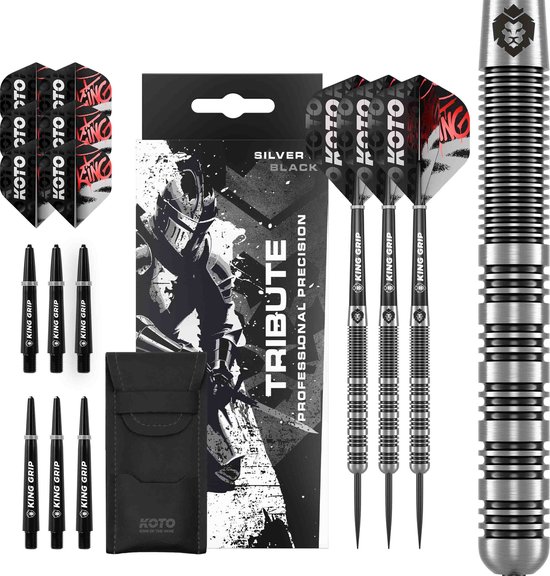 KOTO - Tribute Darts 14 Gram - Zilver & Zwart van KOTO — afbeelding 5