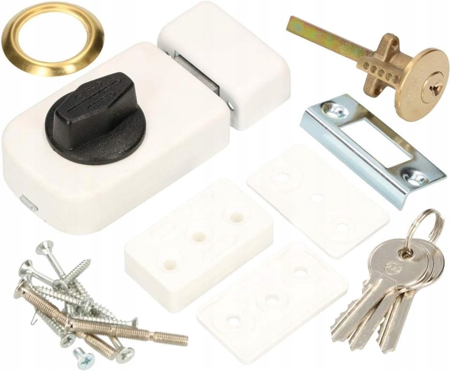 Kotarbau Buitenliggend Garagedeur Slot - Wit 60mm
