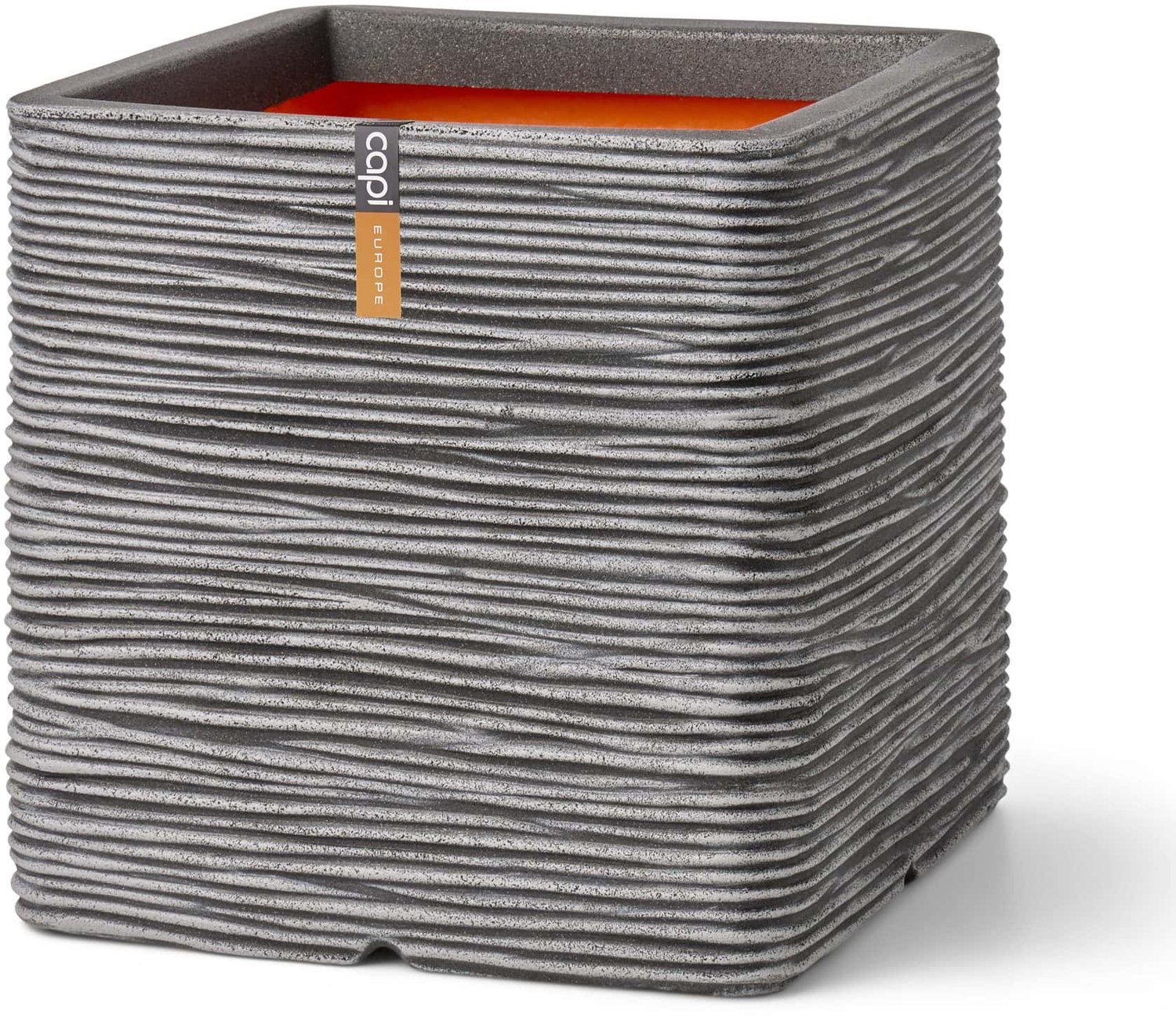 Capi Europe Pot de fleurs carré Rib NL - 40x40 - Anthracite