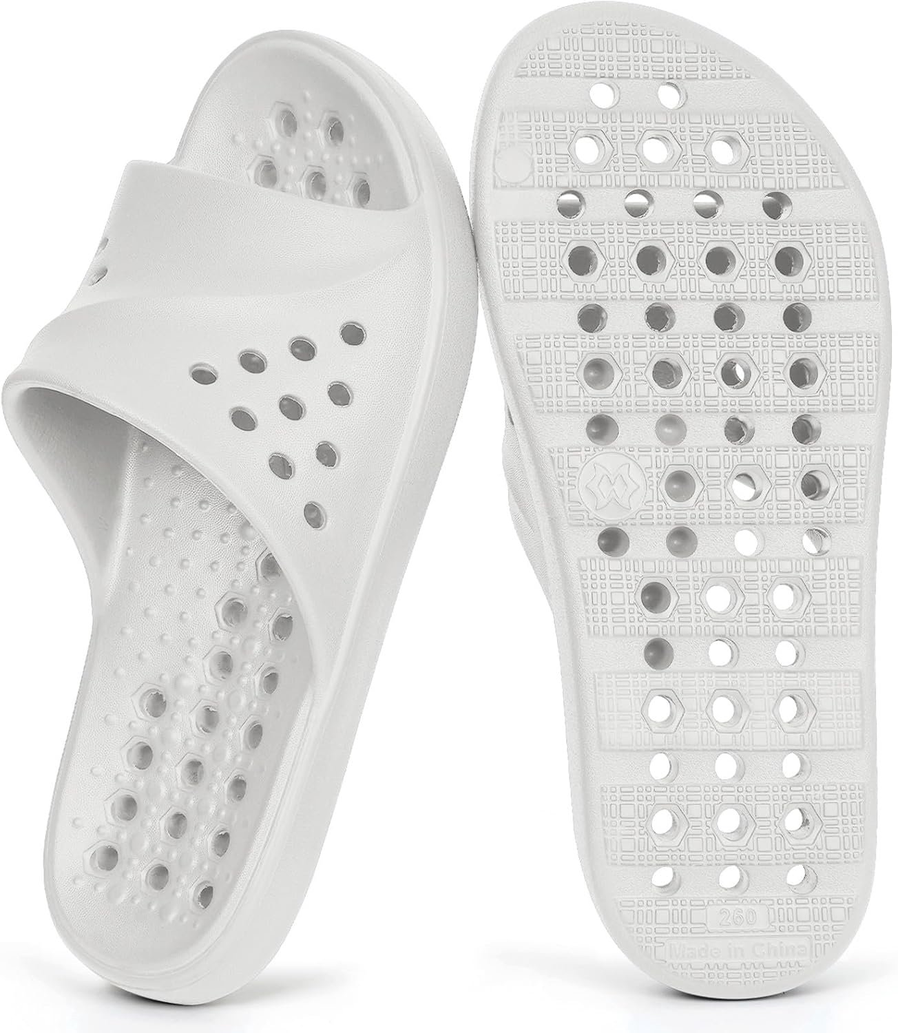 Gaatpot Uniseks-volwassene Badslippers met afvoergaten