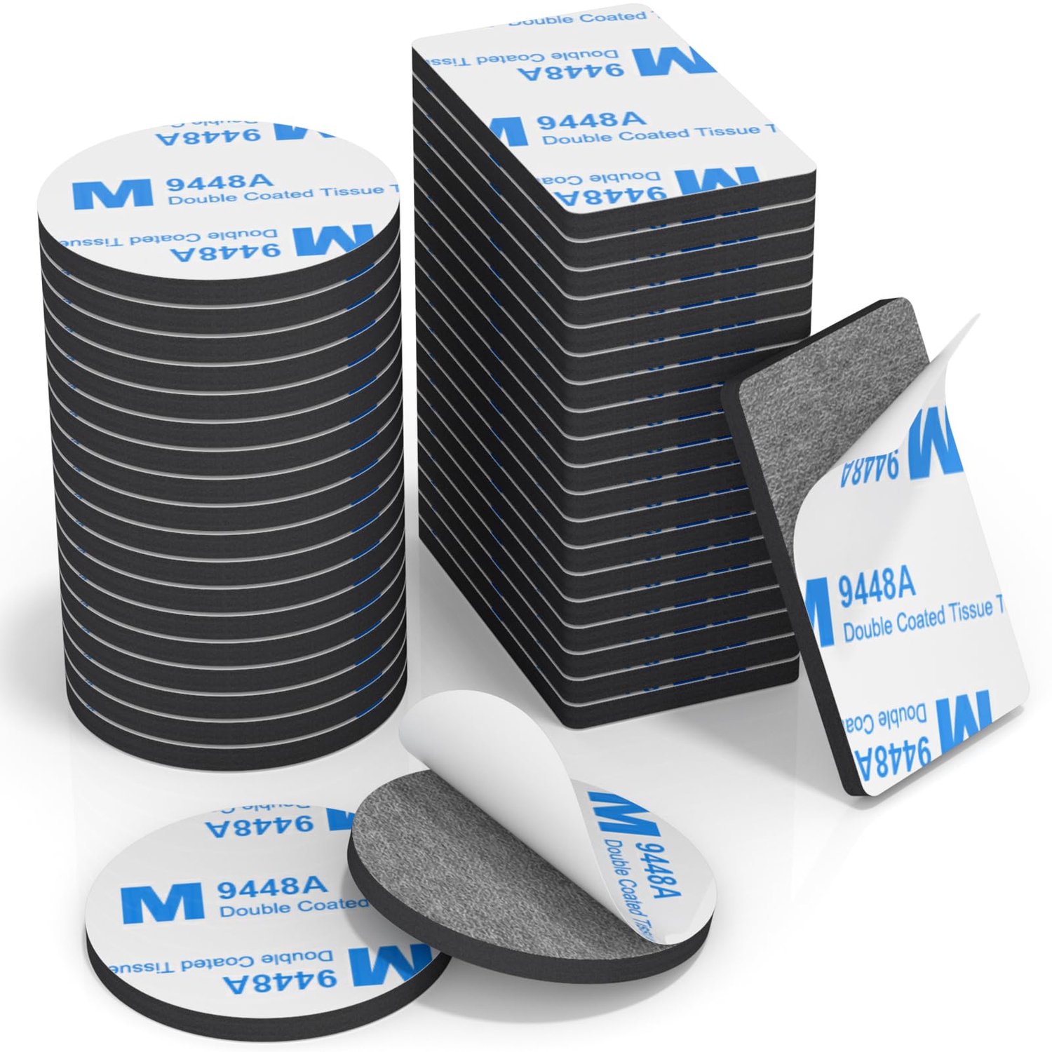 Dubbelzijdige Tape Extra Sterke | 40 Stuks Double Sided Tape Heavy Duty| Waterdichte Boorvrije Dubbelzijdige Pads voor Thuis, Kantoor, School, DIY–Rec