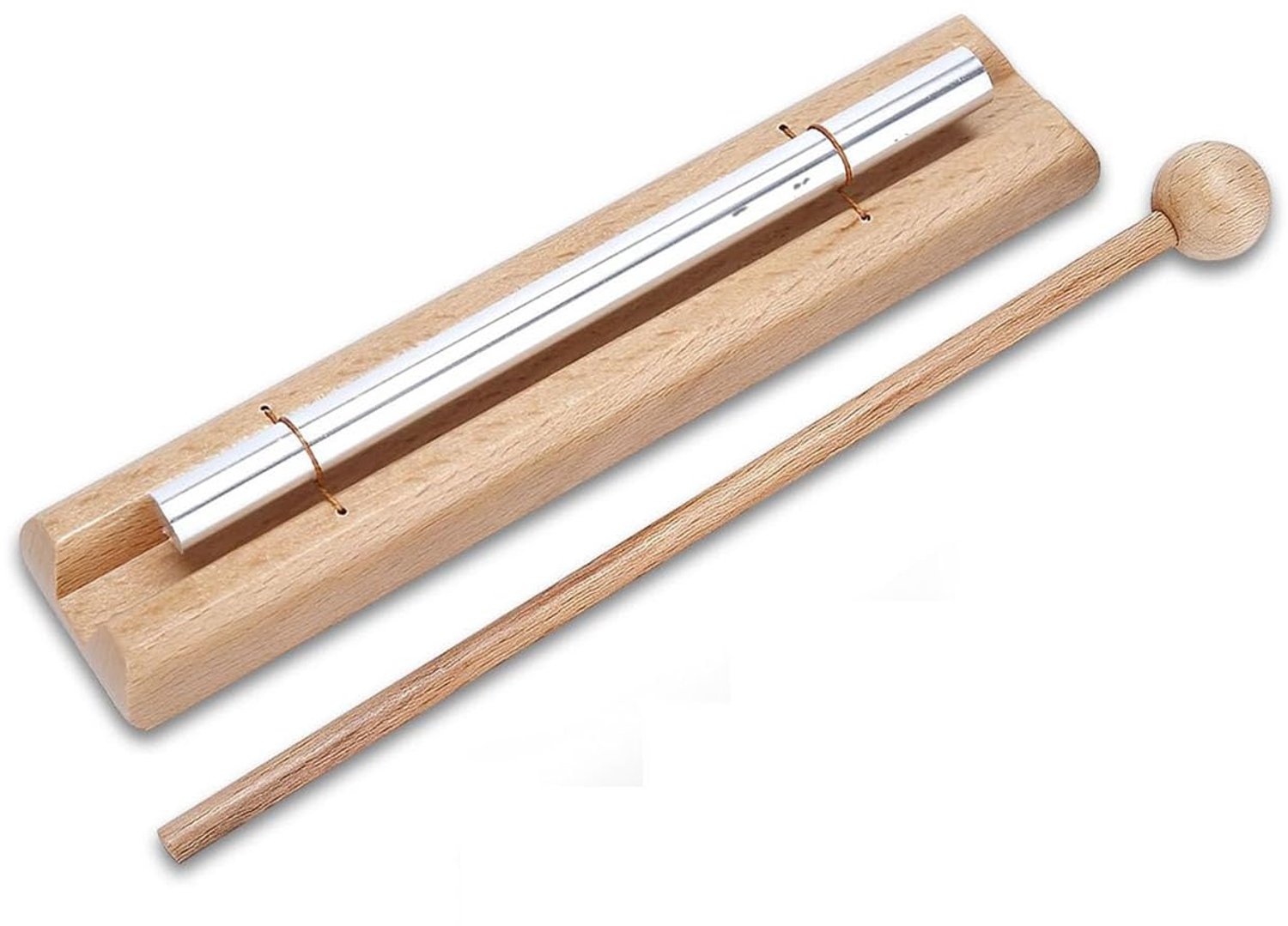 XinYangMao Meditatiebel met heldere geluid, percussiebel en buisbelletjes, Energy Chime voor yoga en geluidstherapie, relax-klokkenspel voor volwassen