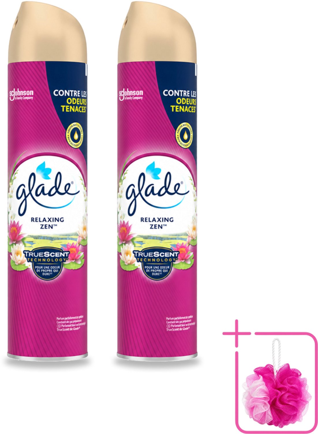 2 x Glade - Luchtverfrisser Spray - Relaxing Zen - 300 ml - Bulkverpakking - Luchtverfrisser - Douchemop - Ontspanning