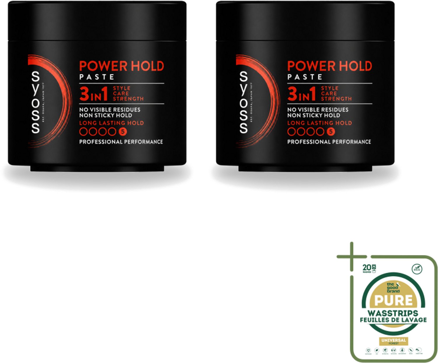 2 x SYOSS - Power hold 150 ml - Haarpaste - Sterke Fixatie - 150ml - Haarpaste - Krachtige Fixatie - Haartypen - Haartypen Styling - Haartypen Verzorging