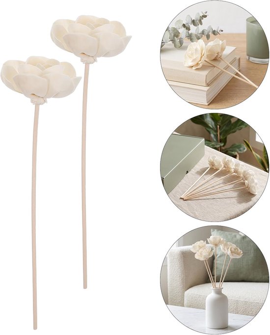 5 Stuks Delige Aromatherapie Diffuser Stokjes met Natuurlijke Camellia Geur Duurzame Plantenmaterialen Geschikt voor Olieverspreiders Smalle Vazen voor Huis Kantoor Frisse — afbeelding 5