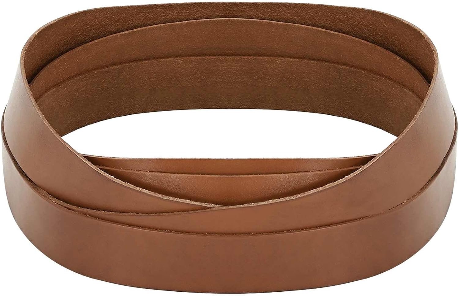 Leren riemen, knutselband voor bevestiging, 1000 x 4 cm, bruin