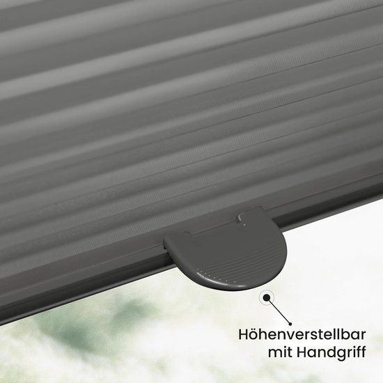 Sonello Plisségordijn Zonder Boren 80x160 cm Plissé Klemmfix Antraciet — afbeelding 5