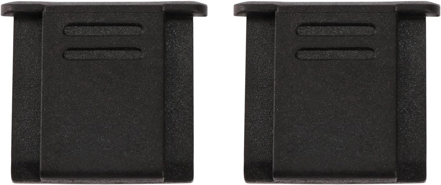 Camera hot shoe beschermkap 2PCS - stofdicht - plastic zwart - maximale bescherming - ShopVlot