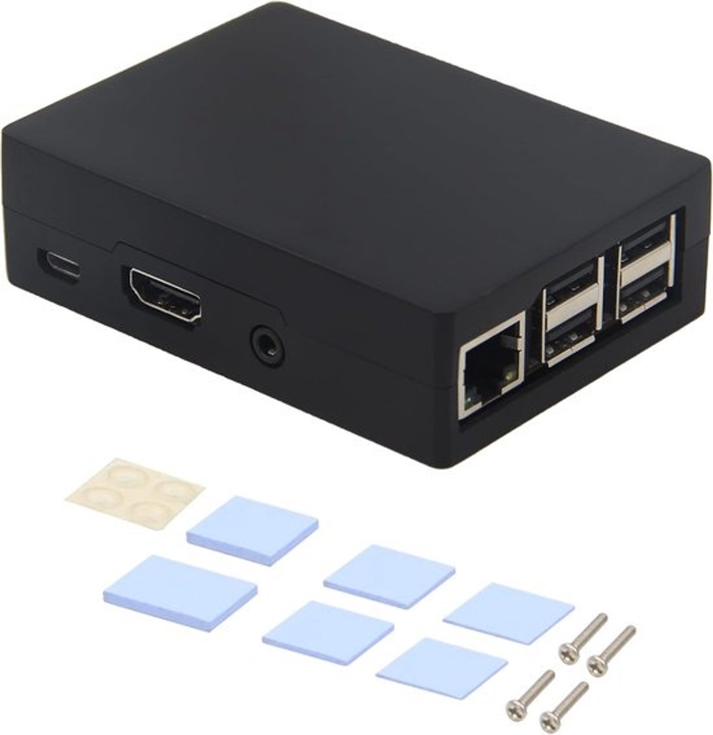 Aluminium koelbehuizing met heatsink - voor single board computers - Raspberry Pi & Libre Computer