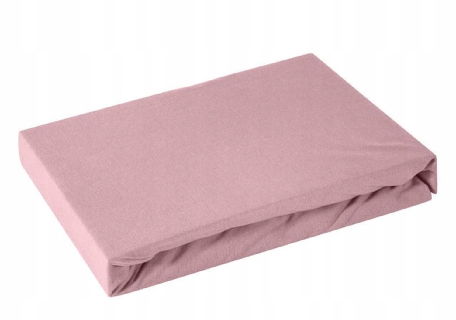 Kam-Pol Jersey hoeslaken met elastiek 180x200 cm - Poederroze, 100% Katoen