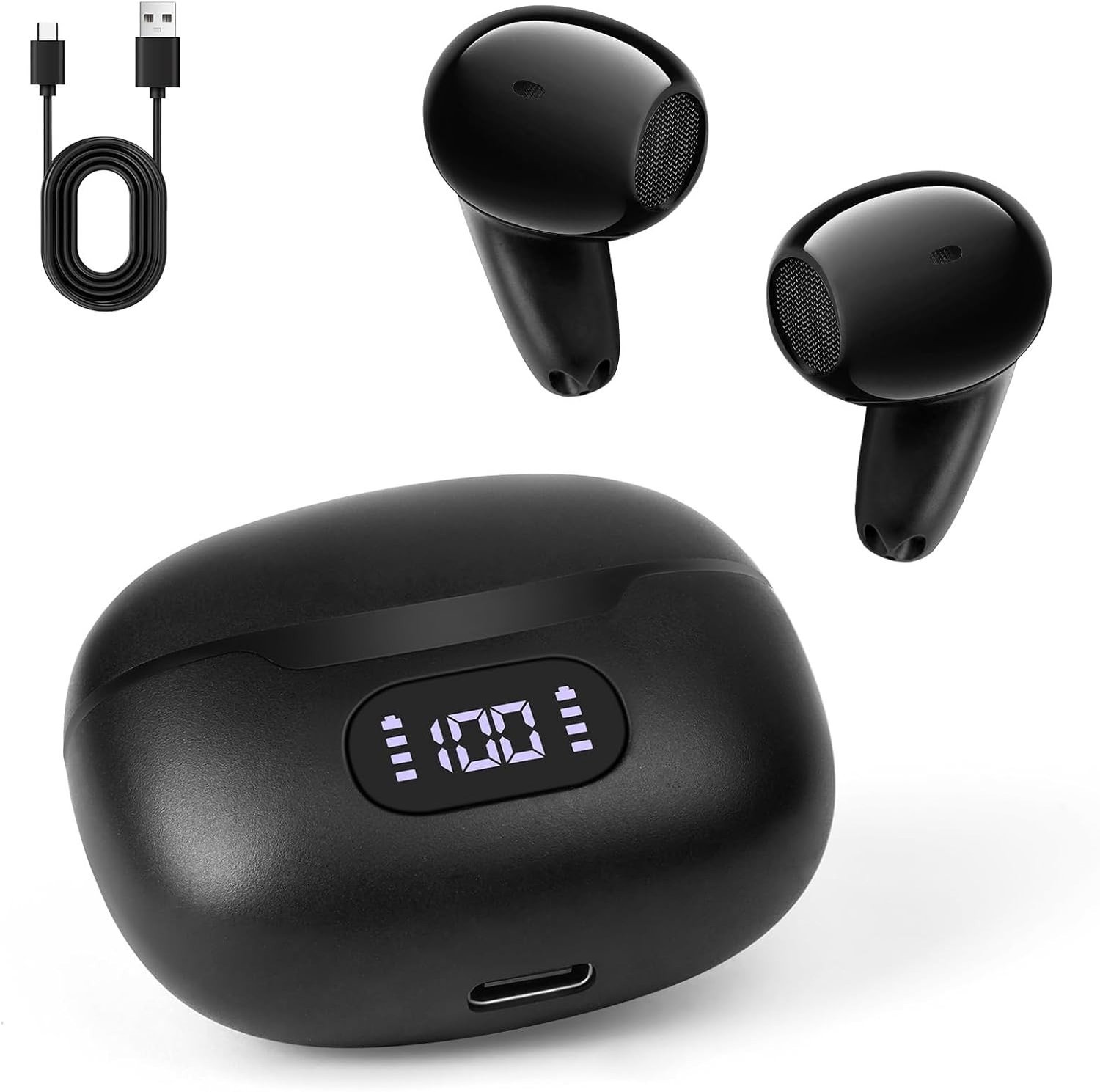 Draadloze Vertaal Oordopjes met Bluetooth 5.3, 144 Talen in Real-Time, Ideaal voor Reizen en School