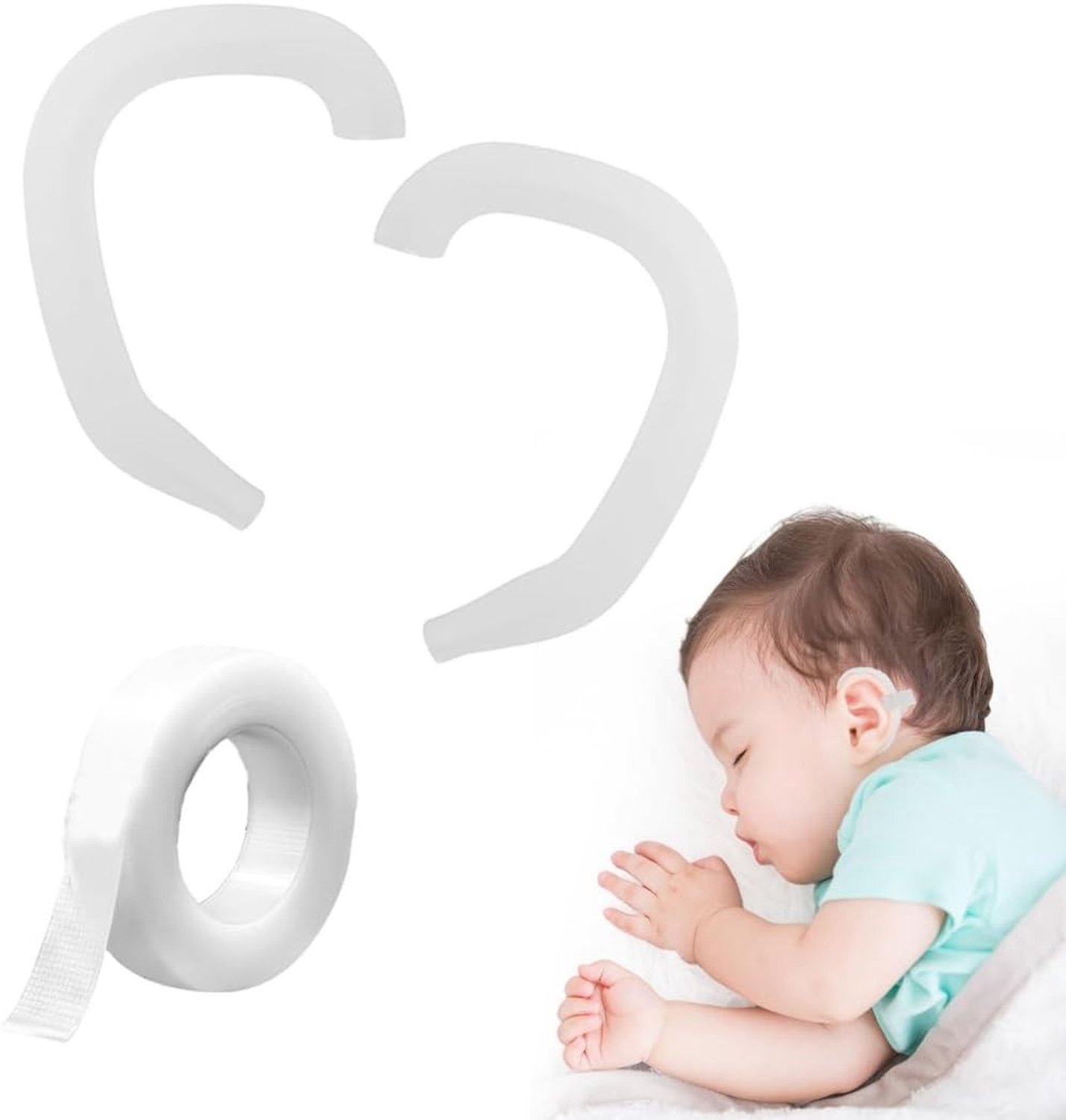 Oorsteunen voor baby's met film, comfortabel en veilig voor jonge kinderen, ideaal voor onderweg