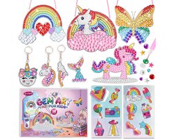 Funtopia Diamond Painting kinderen, 22 glinsterende knutselprojecten, 4