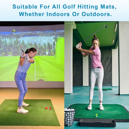 PATIKIL 3,3 Inch Rubber Golf Tees, 5 Pack Tall Practice Training Driving Range Tees Stabiele Balhouder voor Outdoor Indoor Hitting Mat, Wit — afbeelding 4