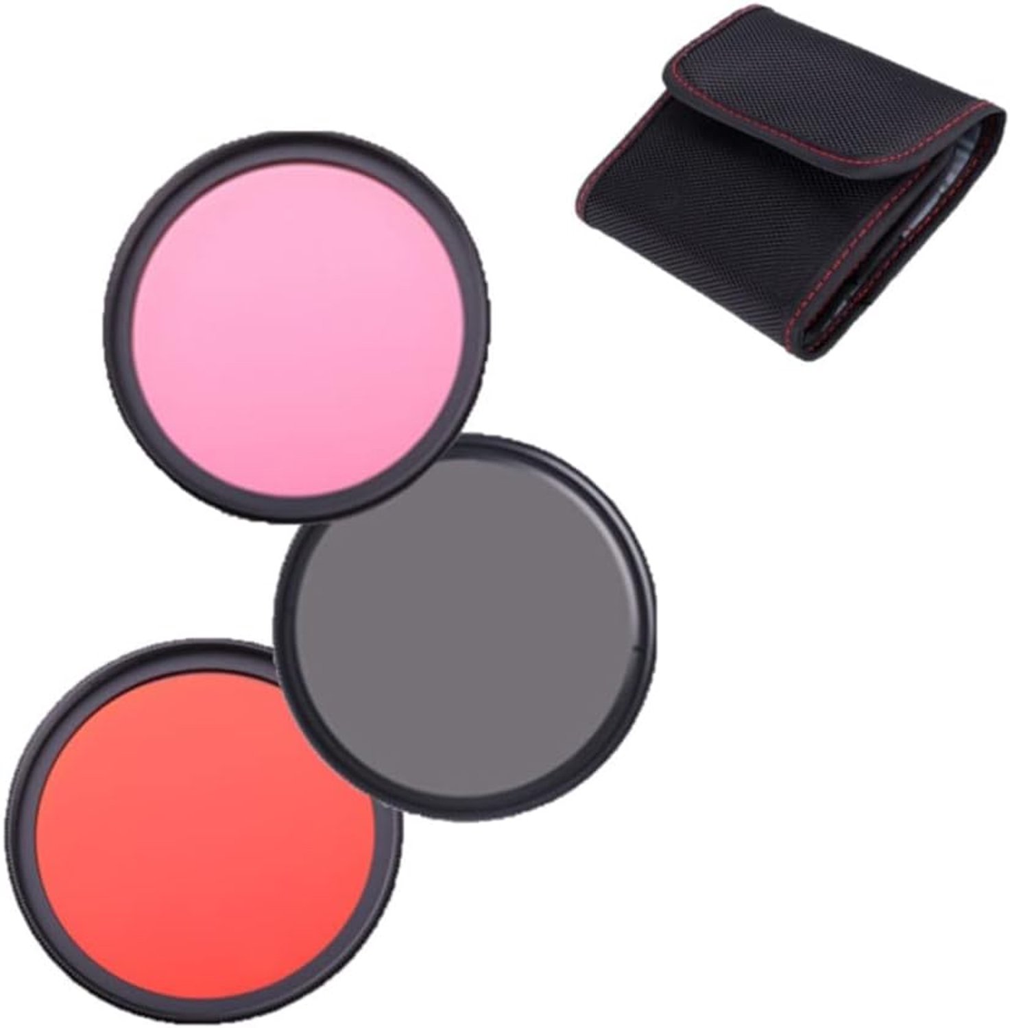 Cameralens Kleur Filters 82mm Oranje Roze Grijze Kleurfilters Set Voor Leica Vario-Elmar-SL 100-400mm f/5-6.3 Lens Met Panasonic S5, S5II, S5IIX camera