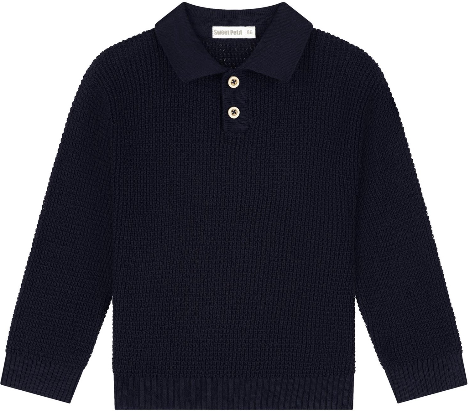 Sweet Petit baby trui Sergio - jongens - Parissian Night - Maat 80