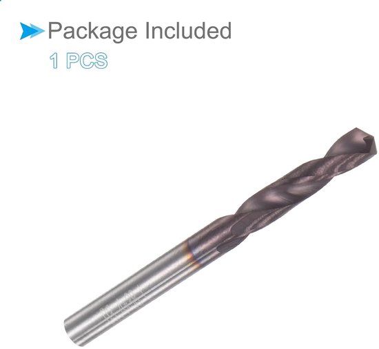 Harde metalen boorpunt 3,4 mm diameter AlTiSin gecoat K45/P10 wolfraam hardmetaal draait boorkoppen - (gebruik: voor gehard staal roestvrij stalen legering) 1 stuk — afbeelding 2