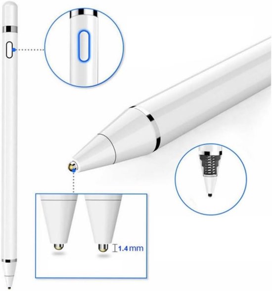 Stylus voor Samsung Galaxy Tab A 10.1 T510 T515 T590 S6 P610, zwart — afbeelding 2