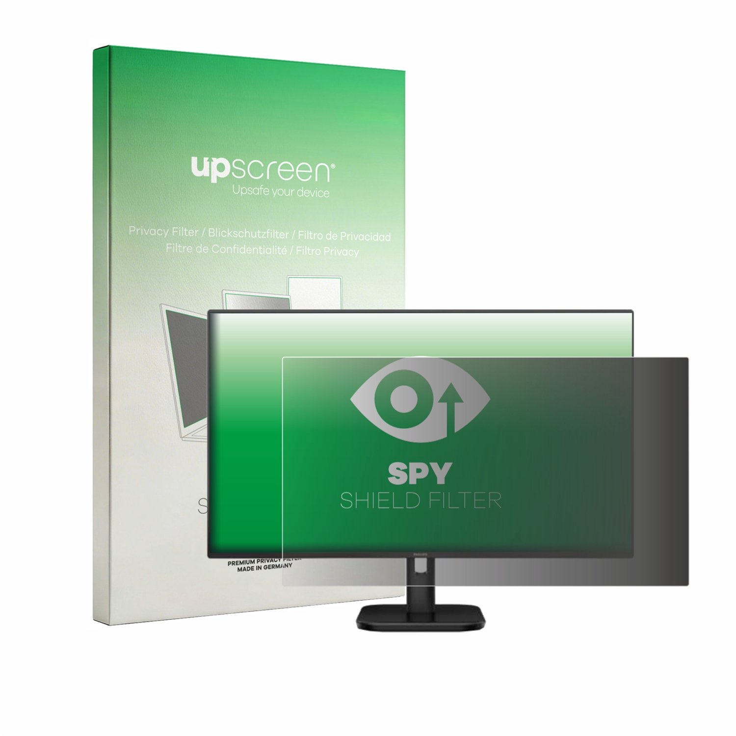 upscreen - privacyscherm voor Philips 24E1N1100A - privacy filter screenfilter Blauwlichtfilter