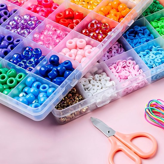 4 stuks opbergdozen met 36 vakken, sorteerdozen met afneembare scheidingswanden, doos voor kleine onderdelen, schroeven, naai-accessoires, kralen, oorbellen — afbeelding 3