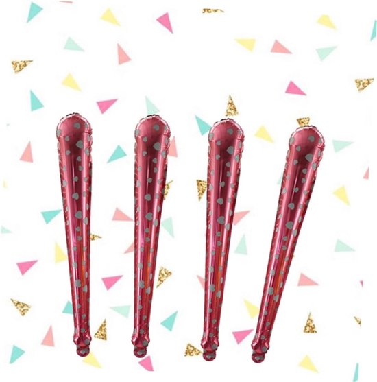 40 Stuks Opblaasbare Stok Dikker Dikke Het Baskeball משחקי Gametendo Game Humgergames Rally Juichende Sticks Handheld Cheer Stick Ring The Bell Come On Stick Kind Ballon — afbeelding 3
