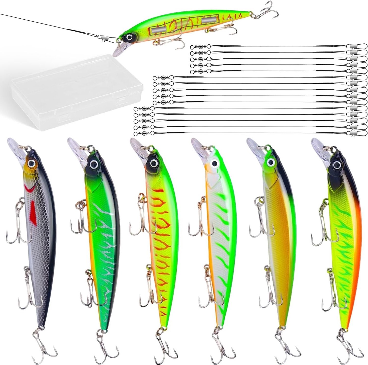Zwevende Wobbler Set voor Hechtvissen - 14cm, 22g, ABS Materiaal, Effectieve Aas voor Roofvissen