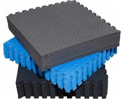 Fitem Tegels van EVA-schuim, milieuvriendelijk, sportmat, puzzel, vloerbescherming, garage, tatami, zwembad, fitness, krachttraining, fitnessstudio, 63 x 63 x 1 cm of 44 x 44 x 1 cm