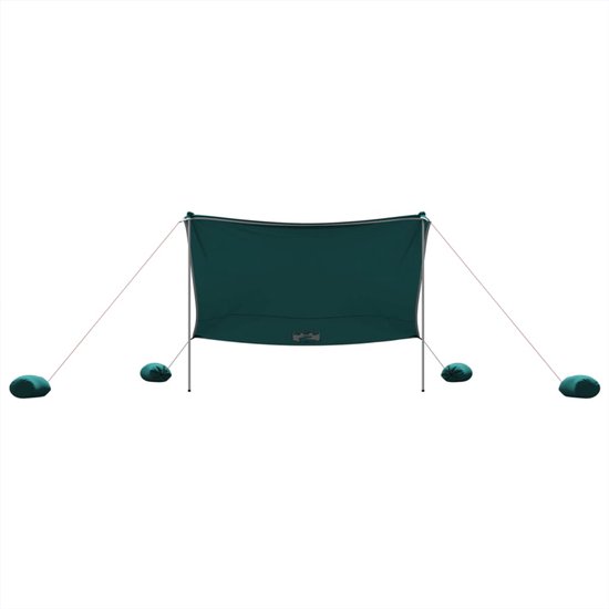 Strandluifel met zandankers 304x300 cm groen van Outsunny — afbeelding 2