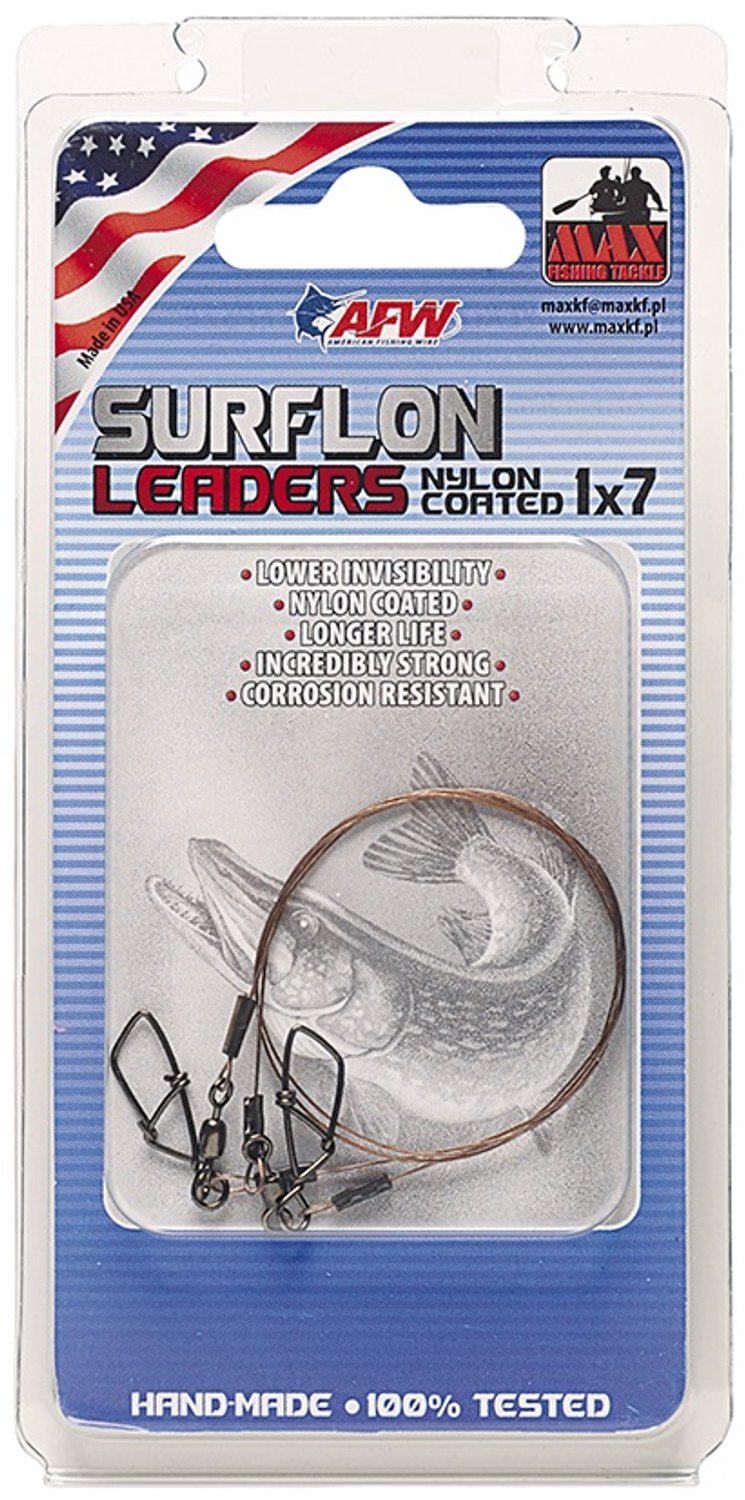 Surflon 1x7 Leader 8kg - 35cm voor Roofvissen