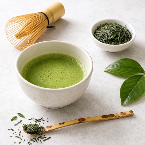 3 stuks bamboelepels matcha, 18 cm lang Chashaku — afbeelding 2