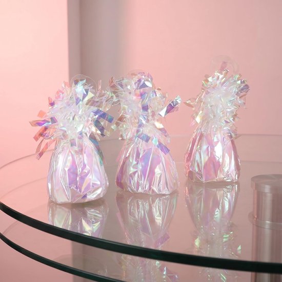 6 Stuks Delige Metallic Ballongewichten met Gewicht Tafelhouder voor Heliumballonnen Veelzijdige Decoratie voor Verjaardagsfeestjes Bruiloften Afstudeerfeesten Multi Color — afbeelding 5