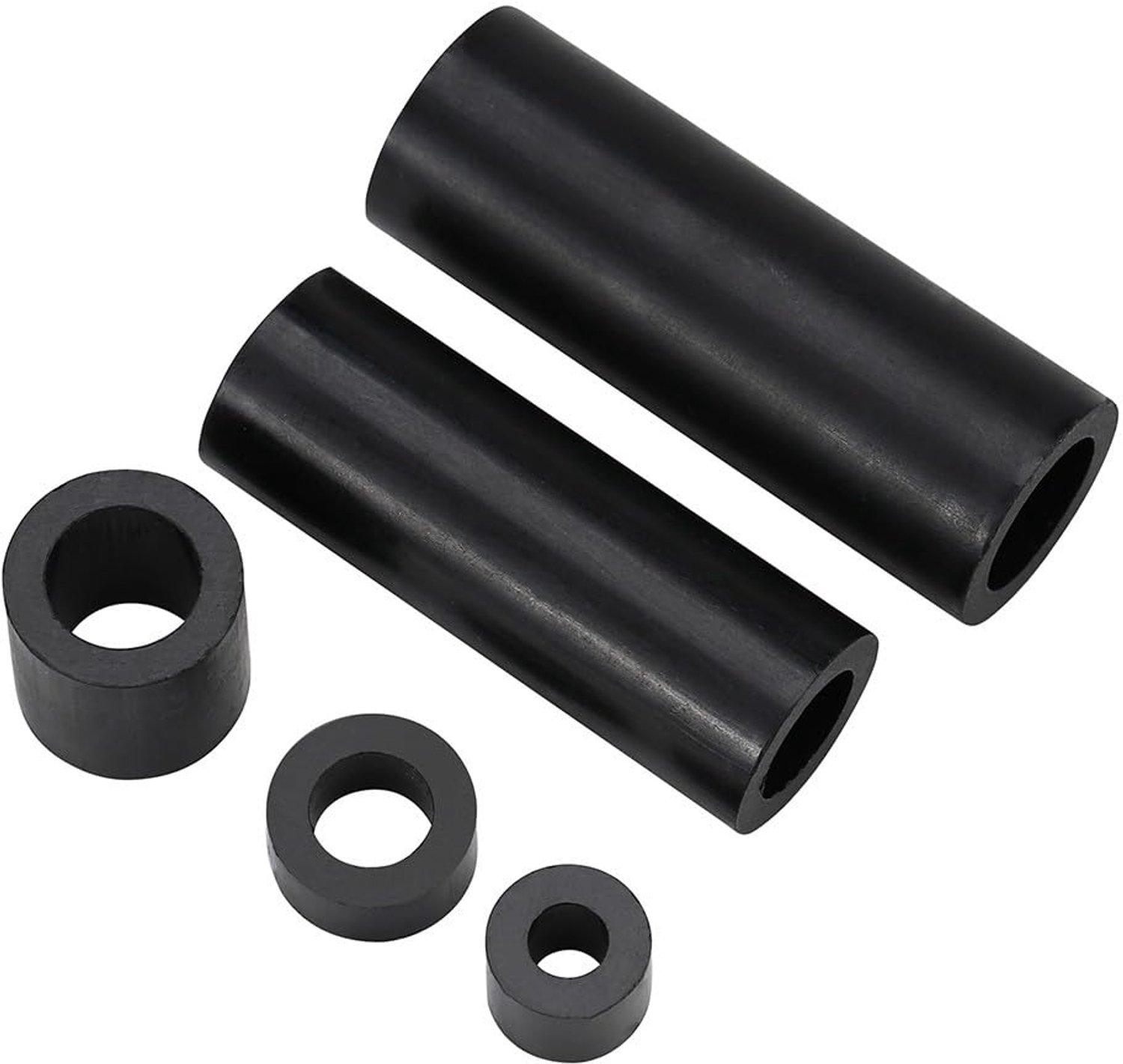 M4.2 Zwart Kunststof Afstandshulsjes - Niet-Gedraaid Afstandshouders Kolomspacer Ronde Ringen voor Elektronica Doe-Het-Zelf Projecten Toepassingen, M4.2×7×12mm, 20 Pieces