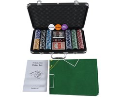 Pegasi pokerset 300 chips koffer Ultimate Value - Texas Hold'em Poker Set - Pokerkoffer - Koffer voor Pokeren