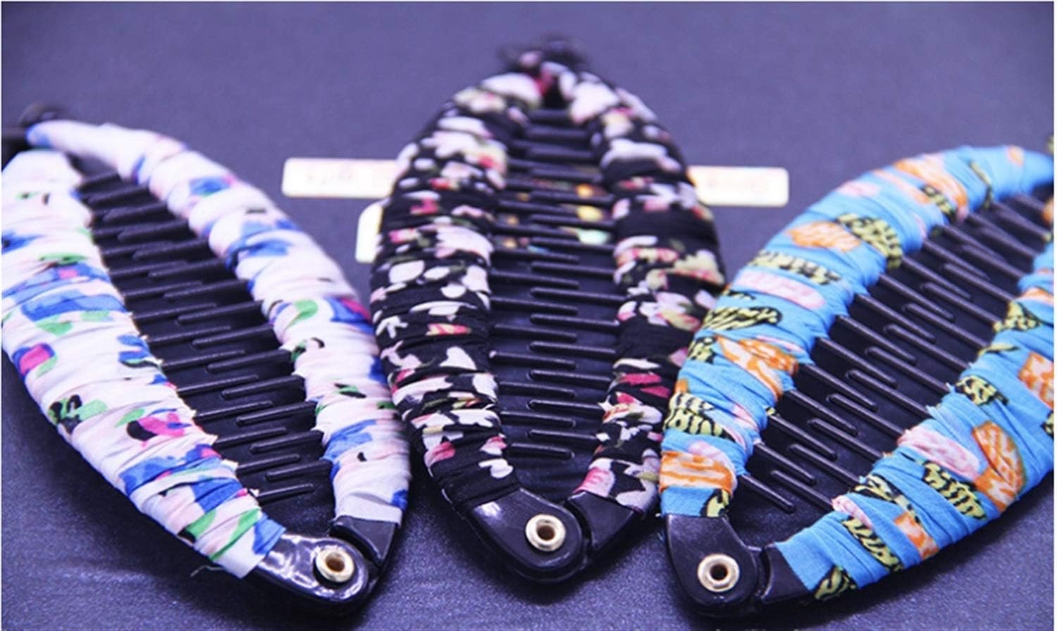 Hairpin Fabric Broken Clip Flower paardenstaart Haar Accessoires Banana Hairpin Vertical Clip Fishtail Linze Clip hoofdtooi haarspeld (Color : Green)