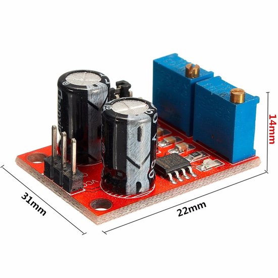 5 stuks NE555 Pulsfrequentie Duty Cycle Instelbare Module Vierkante Golf Signaalgenerator — afbeelding 2