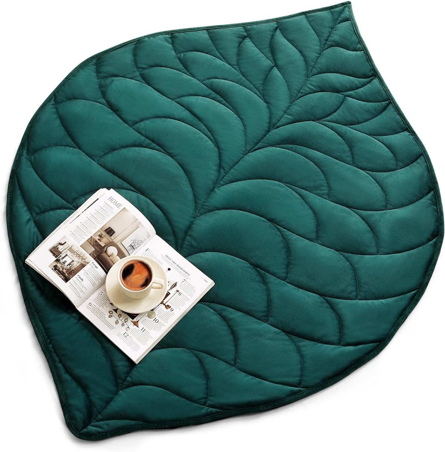Sivio Gewichtsdeken voor volwassenen 7 lbs (3,2 kg), 104x135 cm - Knuffelzachte kristallen fluwelen deken voor ontspanning, draagbare reisdeken, hele jaar door, wasbaar in de machine | Donkergroen